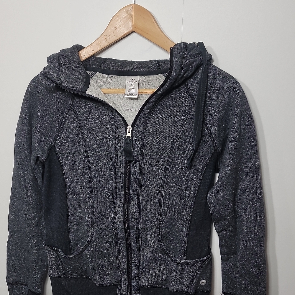 Active Life Charcoal and Black Hoodie